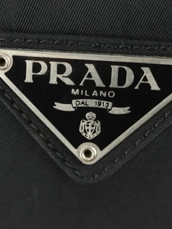 PRADA Backpack Nylon Black Silver Auth bs31873 - Picture 13 of 16